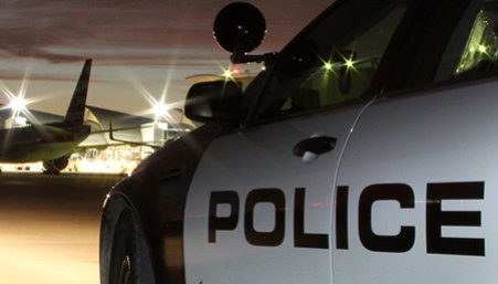 Police car at Van Nuys airport